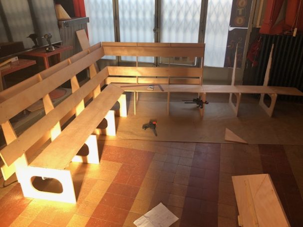 Pré-montage banquettes PATRICK BOOSZ DESIGN®